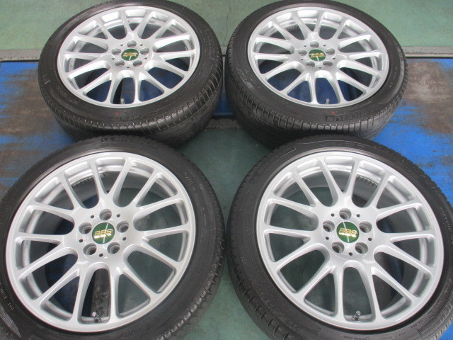 BBS RE-L RE5005 17x7.0J +48 PCD100 5H 215/45R17 プリウス カローラ インプレッサ シルバー 鍛造_画像2