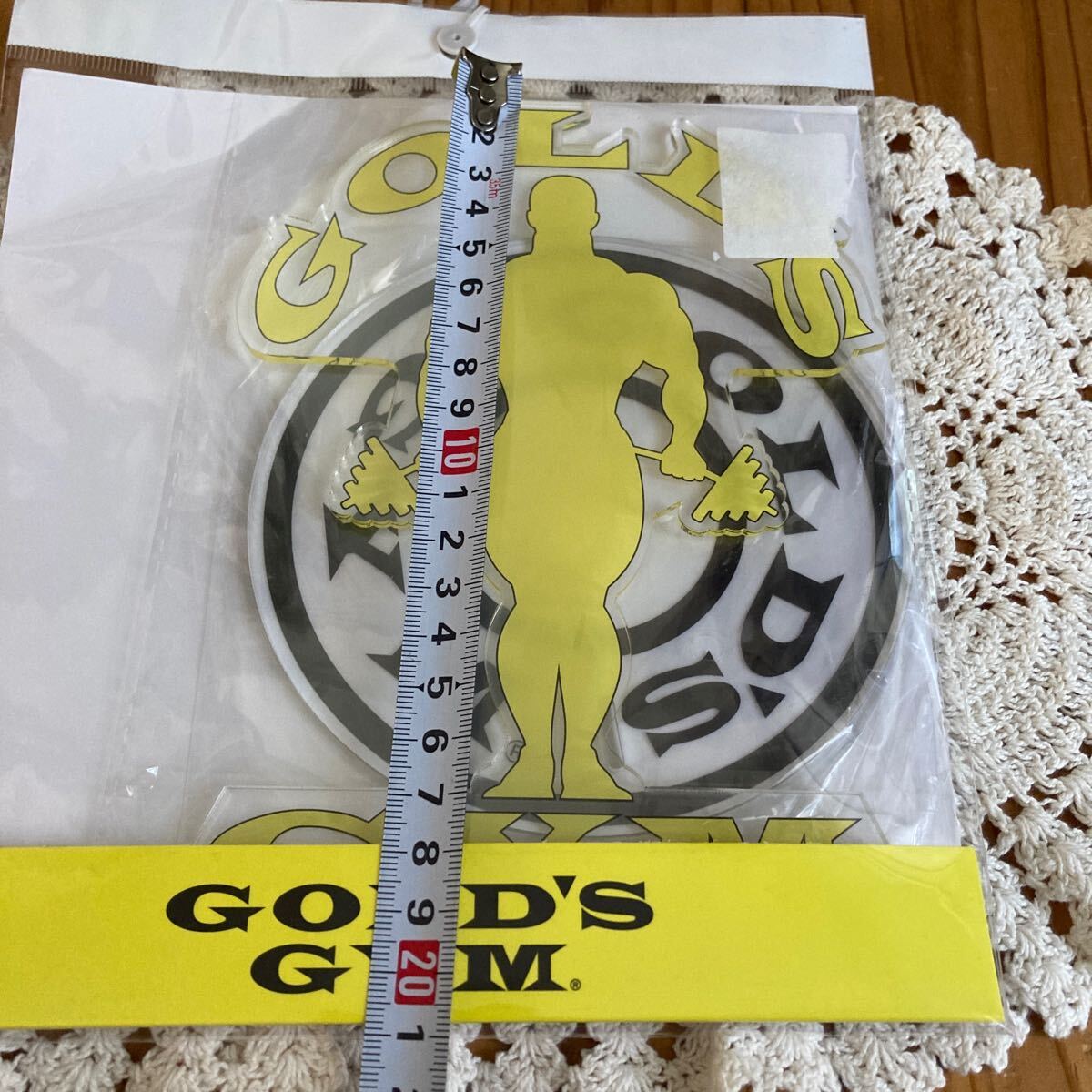 new goods unopened prompt decision free shipping!GOLD\'S GYM Gold Jim acrylic fiber stand yellow 
