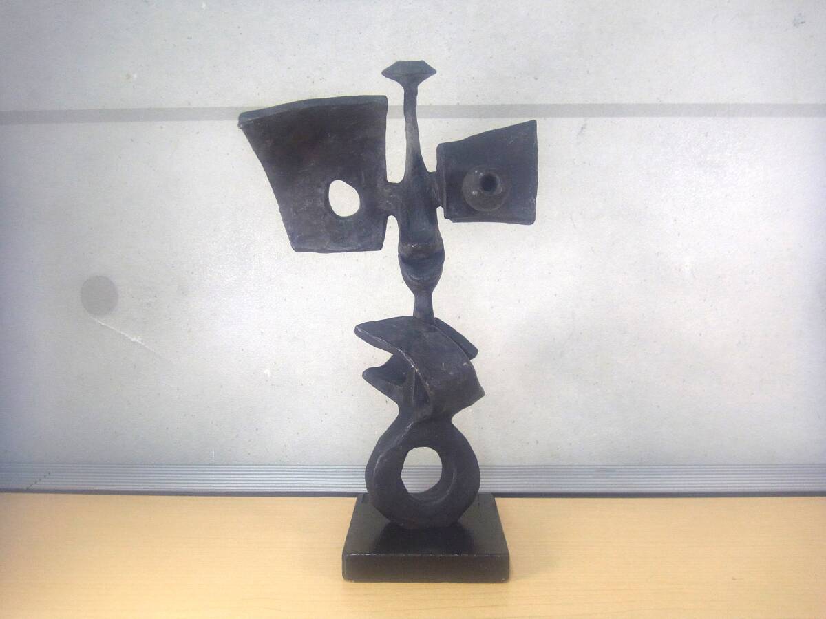  katsura tree .. title [. moving make Kappa ]1965 year work 26cm bronze ornament objet d'art 