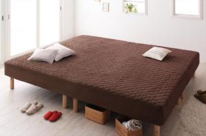  family ... large mattress-bed ELAMSe Ram s bonnet ru coil microfibre type set Queen mocha Brown 