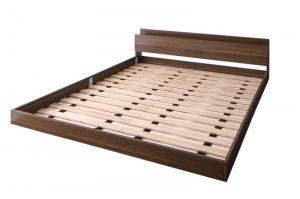  shelves * outlet attaching floor bed mon angemo naan je bed frame only semi-double walnut Brown 