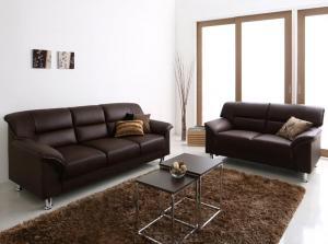 Simple Modern Series Brown Brown Dofa 2 -Piece Set 2p+3p Brown