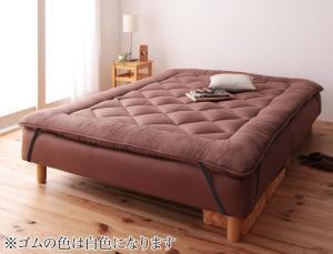  new * movement comfortably division type mattress-bed exclusive use bed pad set pocket coil mattress type semi-double legs 30cm Brown 
