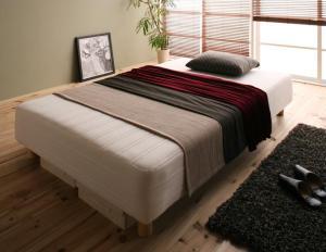  new * domestic production pocket coil mattress-bed Wazawa The mattress-bed small semi single legs 15cm ivory 