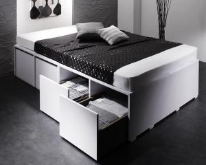  clothes case . go in . high capacity design storage bed SCHNEEshune- thin type premium bonnet ru coil with mattress black 