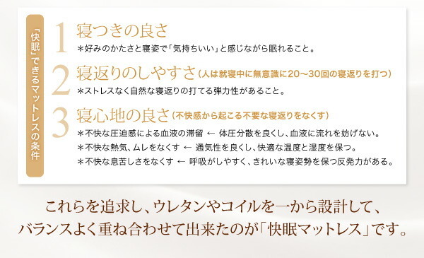 日本人技術者設計 超快眠マットレス抗菌防臭防ダニ　ホテルプレミアム　ポケットコイル硬さ：ふつう EVA エヴァ キング ホワイト_画像6