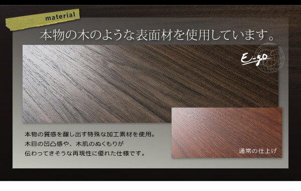 組立設置付 モダンデザインローベッド E-go イーゴ マルチラススーパースプリングマットレス付き ウォルナットブラウン_画像7