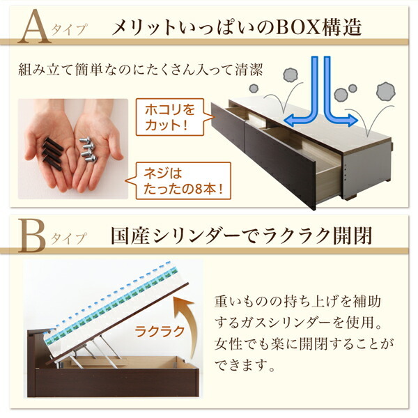 壁付できる棚コンセント付国産ファミリー収納ベッド Kirchen キルヒェン ベッドフレームのみ ナチュラル_画像10