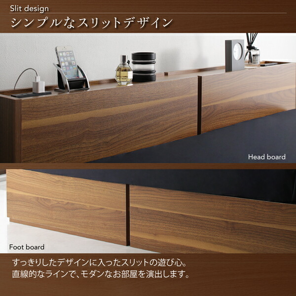  construction installation attaching shelves * outlet attaching storage bed Seelenji- Len bed frame only double natural 