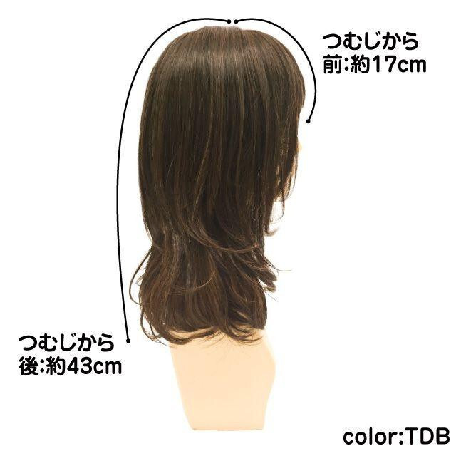 plisila all wig re year mash midi A-699 heat-resisting TCK* chocolate black 