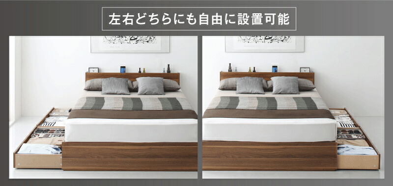  bed shelves outlet storage attaching /eva-2nd(ko. character ) premium bonnet ru coil with mattress walnut Brown white 