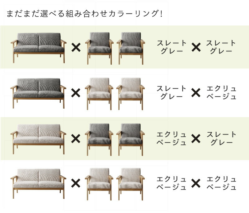 セット/北欧デザイン木肘ソファダイニング HARPER2 W120 モカブラウン プルシアンネイビー_画像4