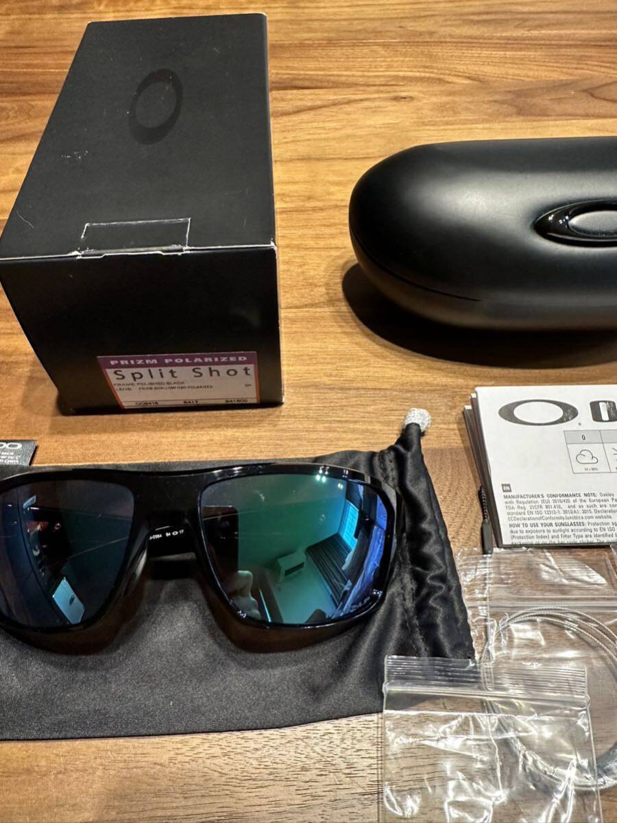 美品 OAKLEY SplitShotサングラス オークリー スプリットショット サングラス 釣り用 プリズム 偏光 OAKLEY スポーツサングラスの画像1