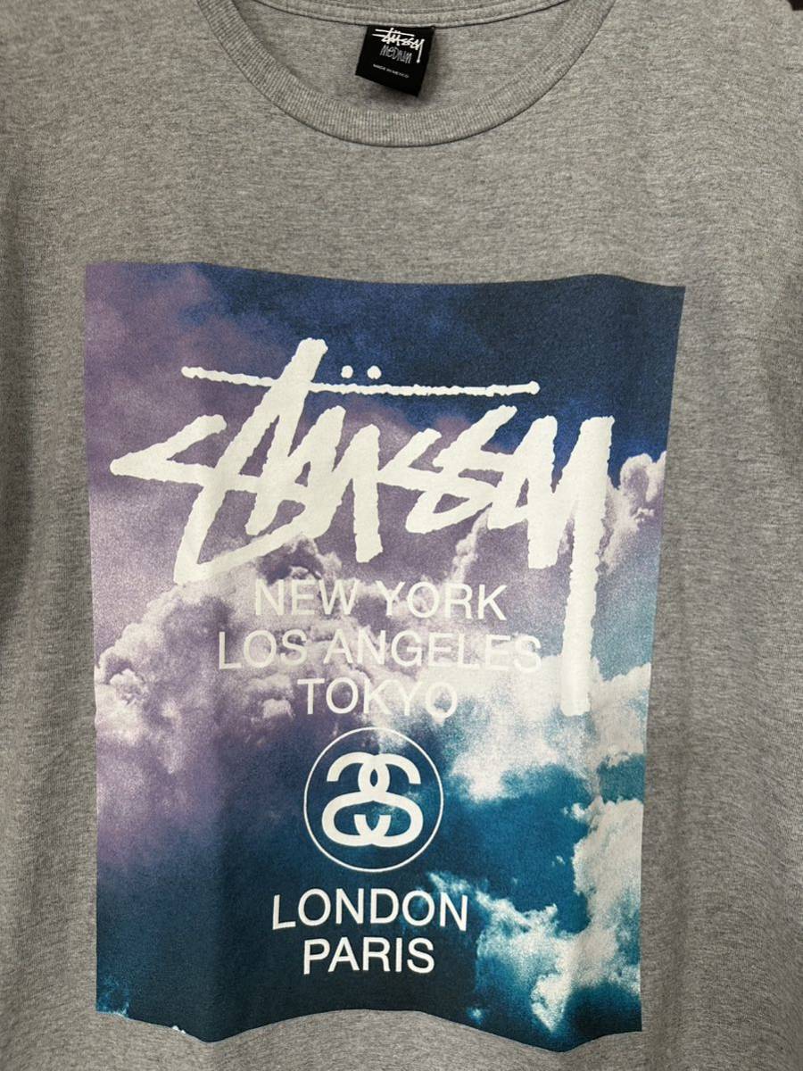 ステューシー stussy STUSSY 両面プリントワールドツアーTシャツ Mサイズ オールドステューシー oldstussy OLDSTUSSY ストリート_画像2