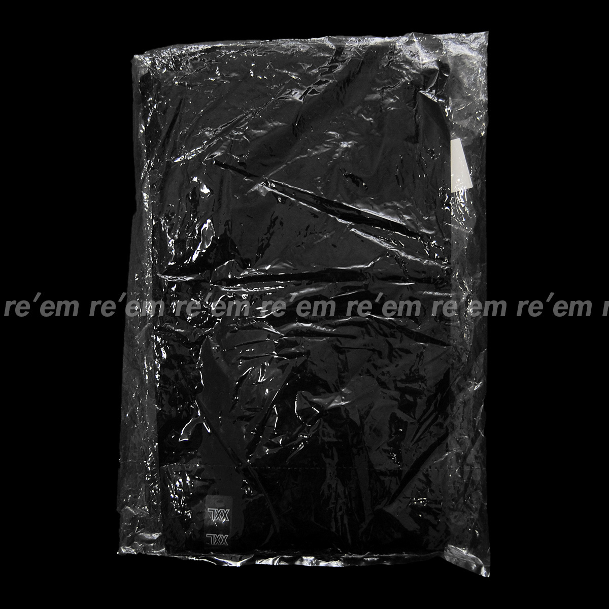 国内正規品新品タグ付★UNIQLO U 2022 SS エアリズムコットンオーバーサイズTシャツ 5分袖 09 BLACK ブラック XXL サイズ Tシャツ ルメール_実物撮影画像