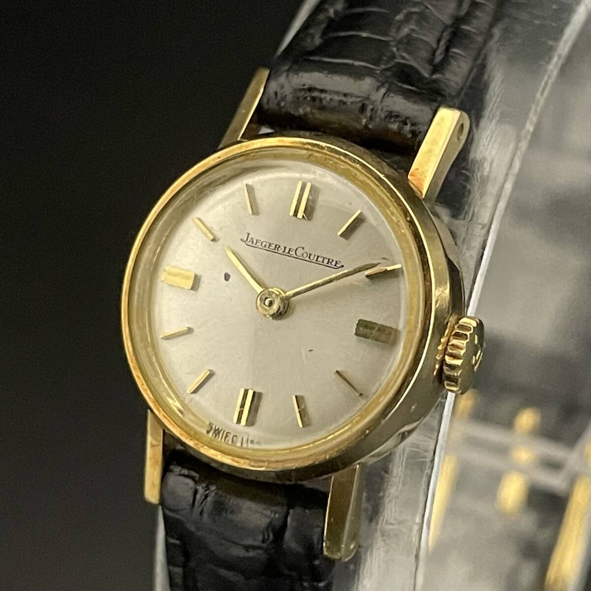 【高級】ジャガールクルト/JAEGER LECOULTRE/18K/金無垢/ゴールド/1950’s/16㎜/手巻き/レディース腕時計/アンティーク/女性用_画像3