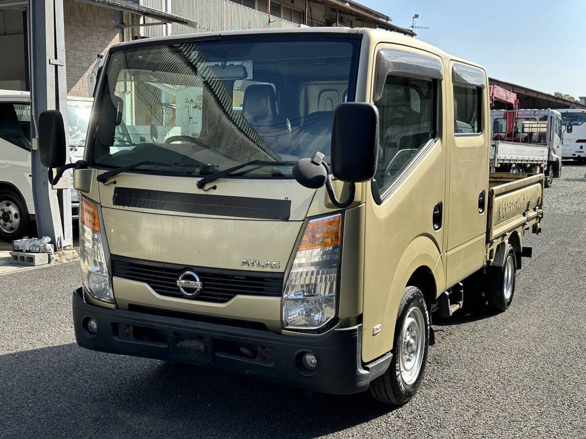 動画有！売り切り！H19年 日産 アトラス ATLAS Wキャブ 積載1250kg 2.9L ディーゼル スムーサー エンジン好調！佐賀福岡_画像4