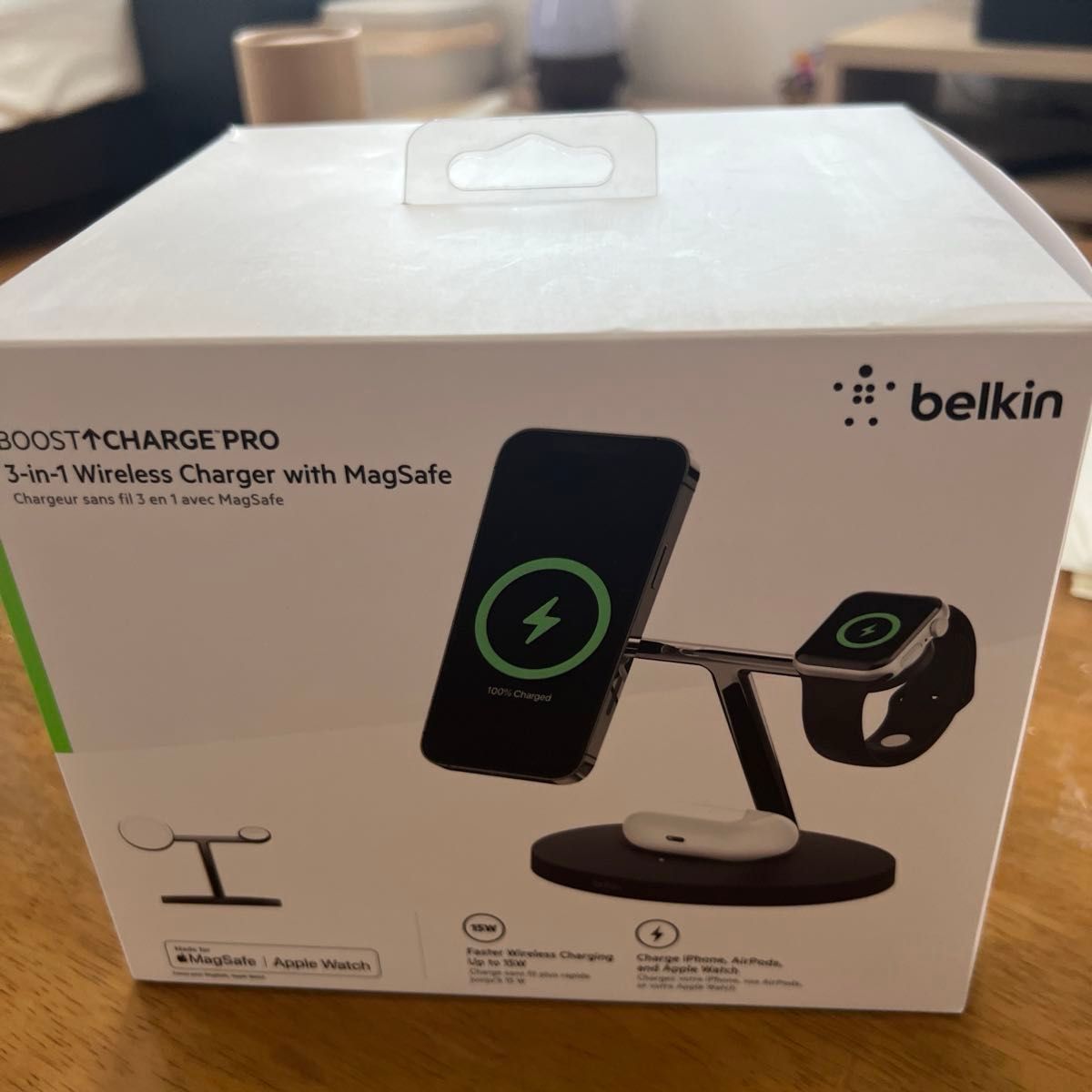 Belkin 3in1 ワイヤレス充電器 magsafe対応