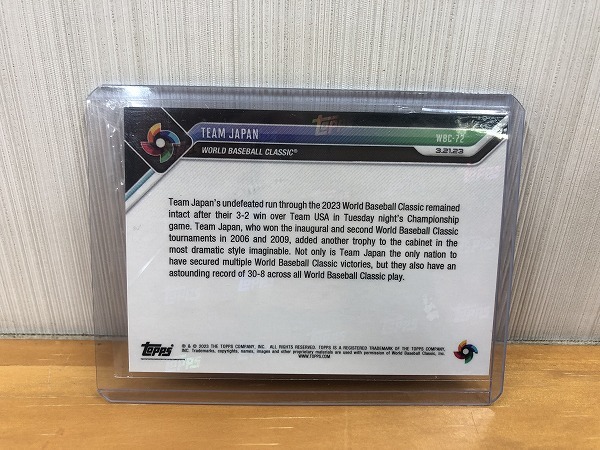 Topps NOW 侍ジャパン 大谷翔平 WBC アメリカ戦 決勝 先発 優勝 野球カード ローンデポ・パーク 31（M7009）
