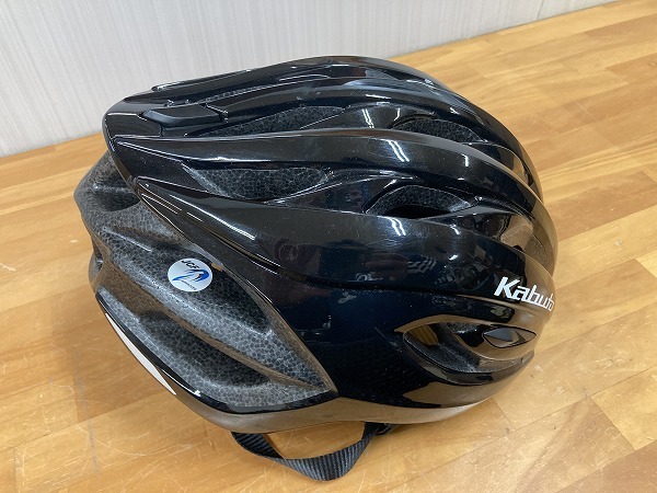 美品 kabuto カブト Rect レクト ヘルメット M/Lサイズ ブラック（M7177）の画像2