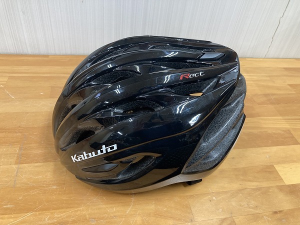 美品 kabuto カブト Rect レクト ヘルメット M/Lサイズ ブラック（M7177）の画像1