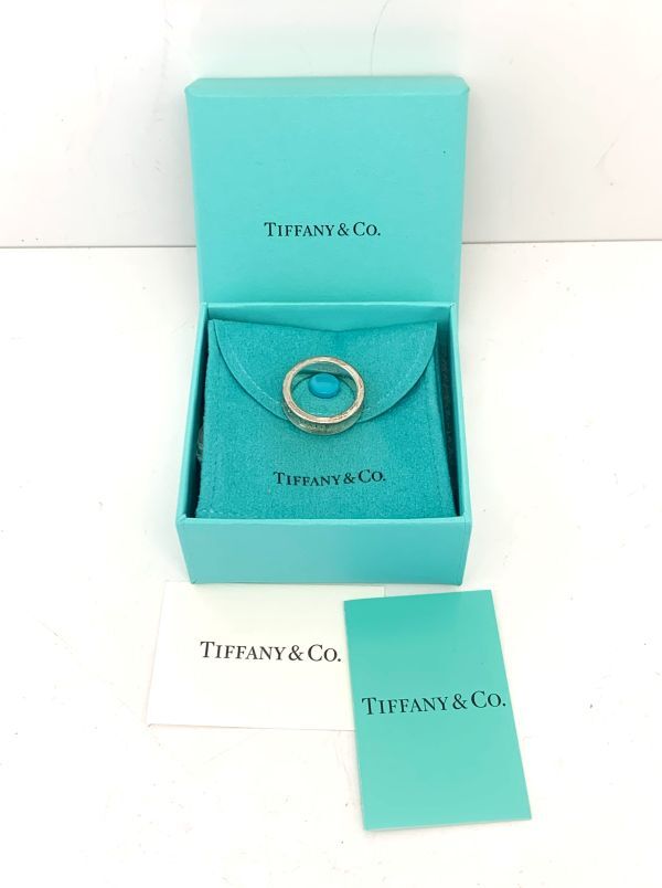 正規品【TIFFANY&Co. ティファニー】シルバーリング SV925 指輪 箱・保存袋付属 サイズ16号 8.2gの画像2