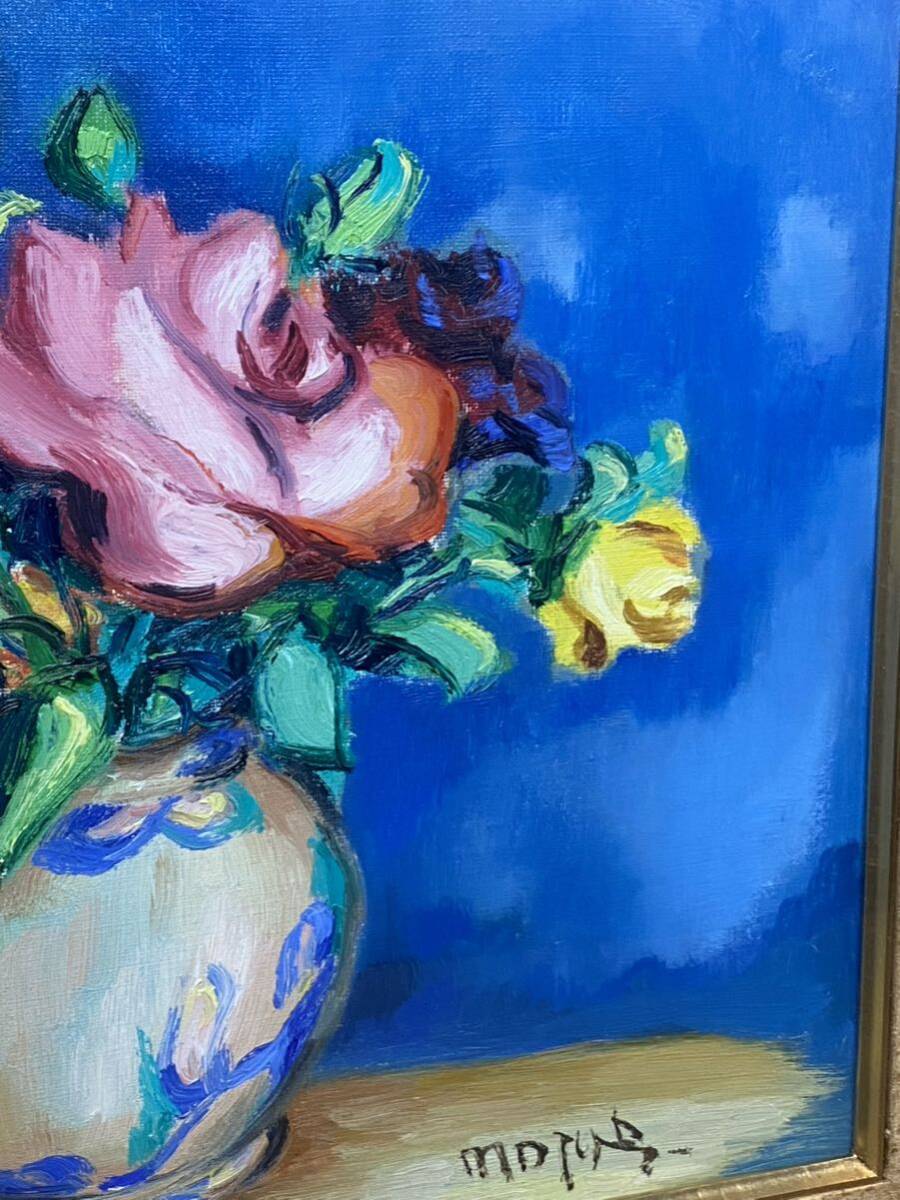 「真作」作者不明「バラ」静物画 油彩画 額装 サイン有り F10号 Yahoo!オークション - 真作 油彩画 油絵 作者不明 薔薇 バラ