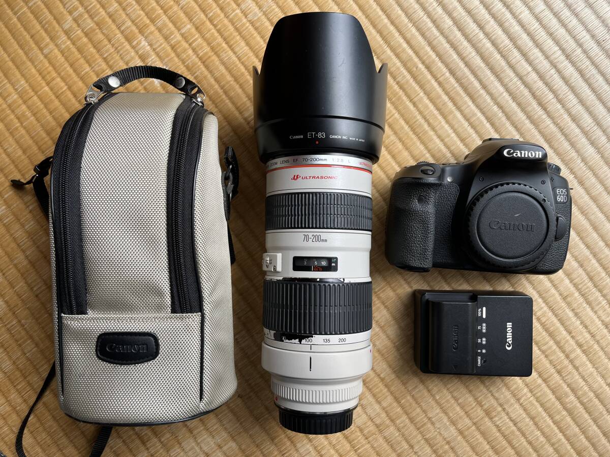 キャノンレンズ70-200mm F2.8 L カメラEOS60D セット『SDカード16G付き』_画像1