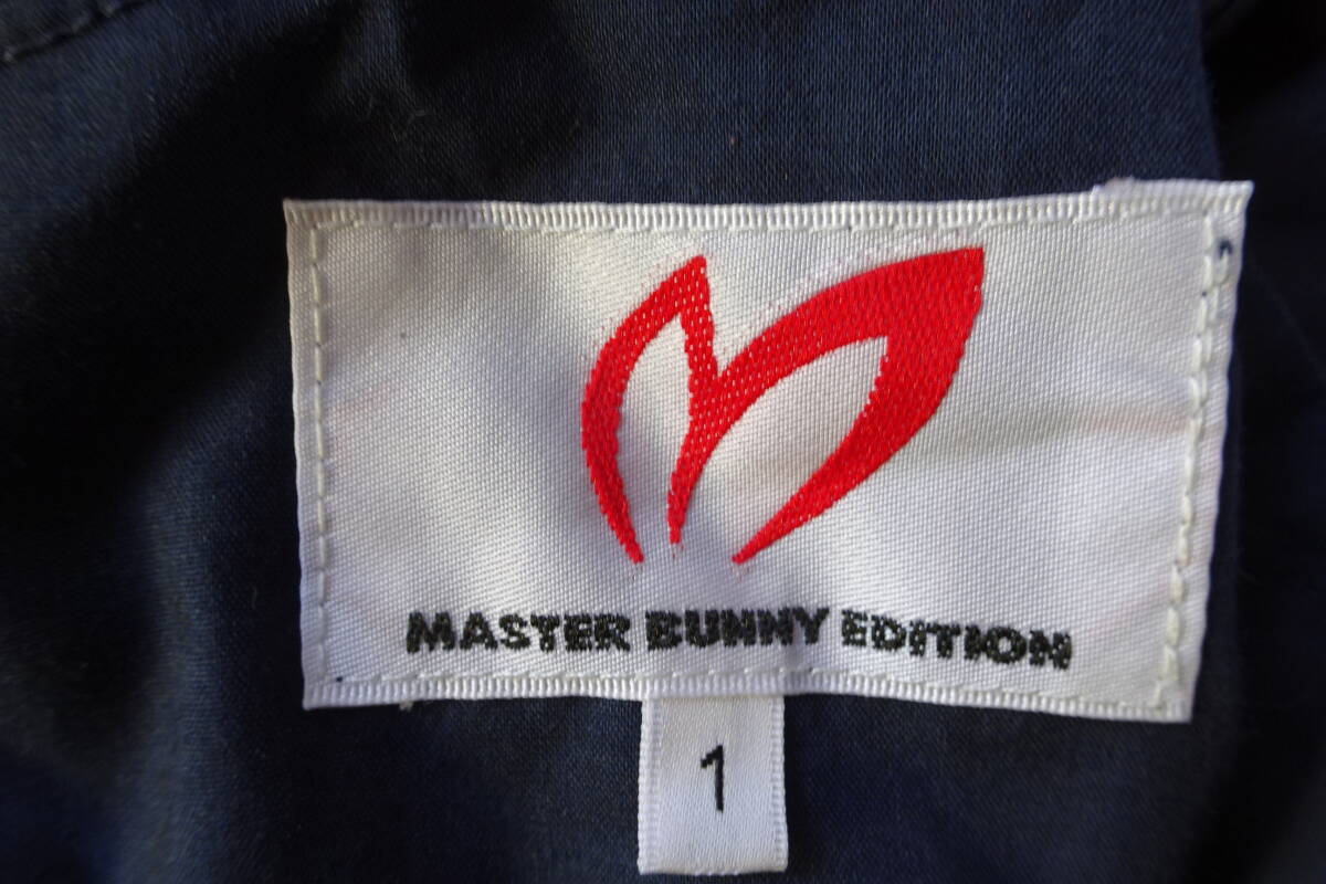 MASTER BUNNY EDITION/マスターバニー/ゴルフパンツ/柔らかいストレッチ性素材/細身ラインシルエット/紺/ネイビー/サイズ1(3/7R)の画像3