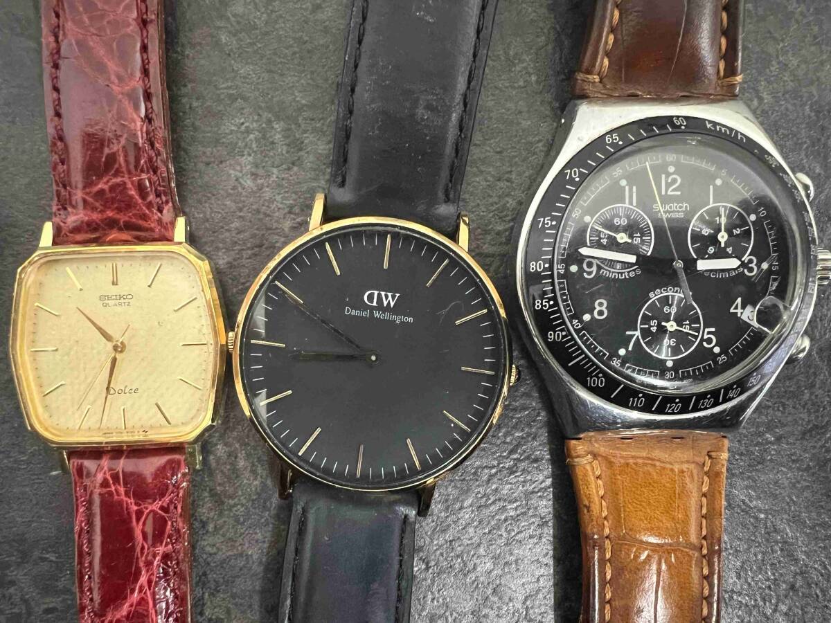 CT5071 ADEXE/TAKEO/AUDAX/SEIKO/WERNER/CASIO/TIMEX/CITIZEN/ELGIN/DW/SWATCHなど 腕時計 15点まとめの画像6