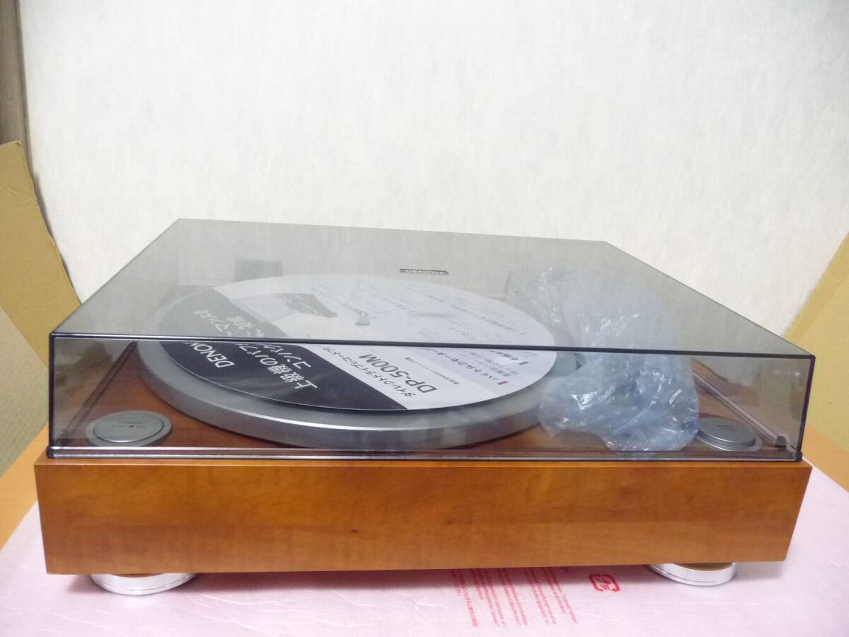 ★展示品 DENON デノン 高音質アナログレコードプレーヤー DP-500M [ハイ・トルクモーターダイレクトドライブ方式/木目] 保証付 1点限り_画像1