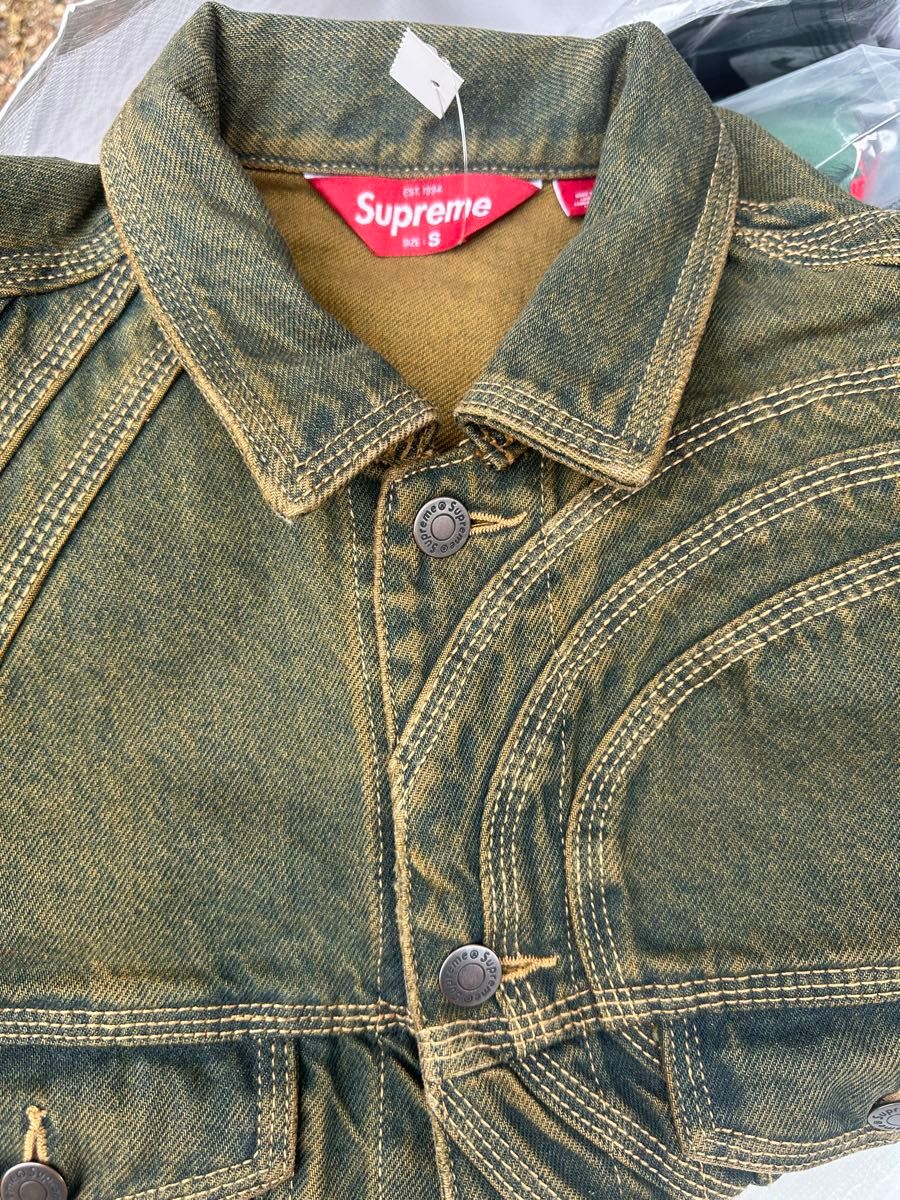 Supreme S Logo Denim Trucker Jacket