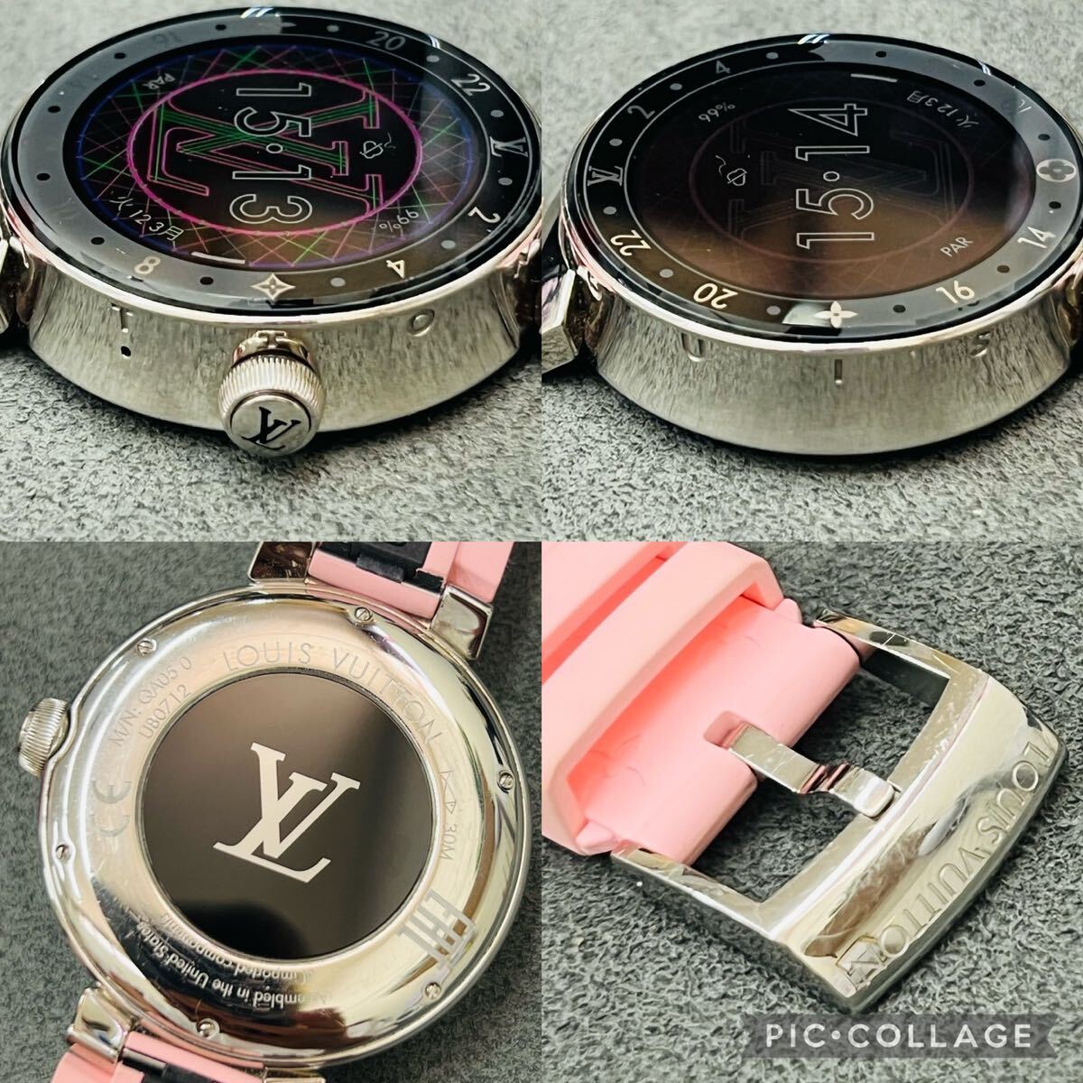 LOUIS VUITTON ルイ・ヴィトン タンブール V2 ホライゾン スマートウォッチ QA050 中古 充電器付属の画像5