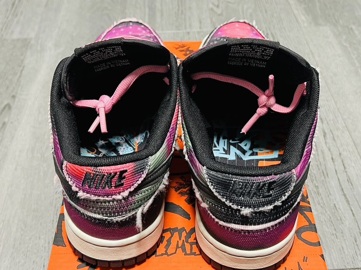 【美品】NIKE ナイキ DUNK LOW RETRO PRM Graffiti ダンク ロー レトロ プレミアム グラフィティー DM0108-002 SIZE:26.5cmの画像5