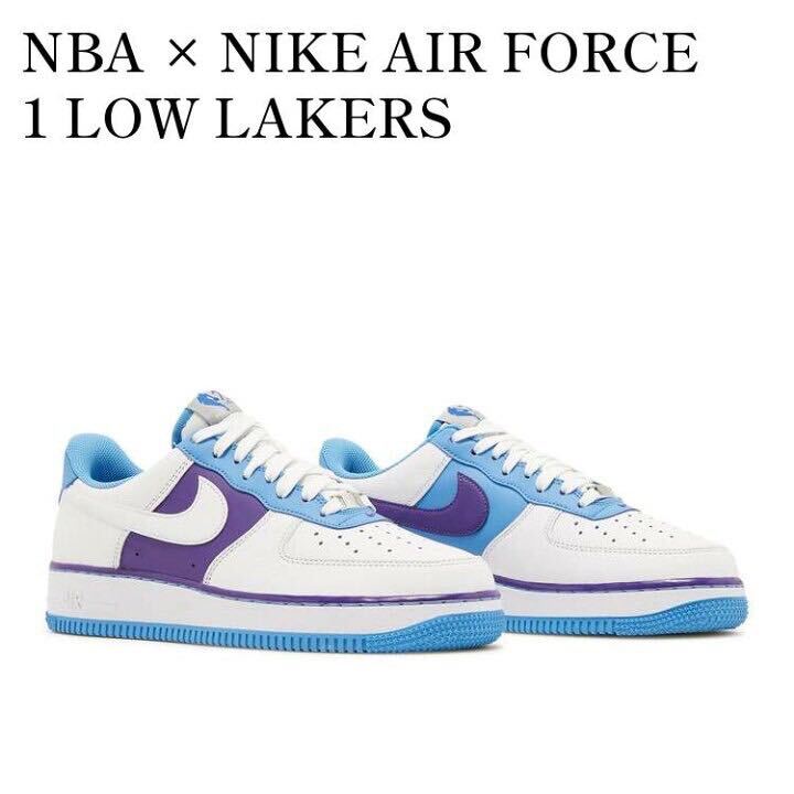 NIKE ナイキ Air Force 1 Low エアフォース1ロー NBA75周年 Lakersレイカーズ　DC8874-101 29.0cm_画像1