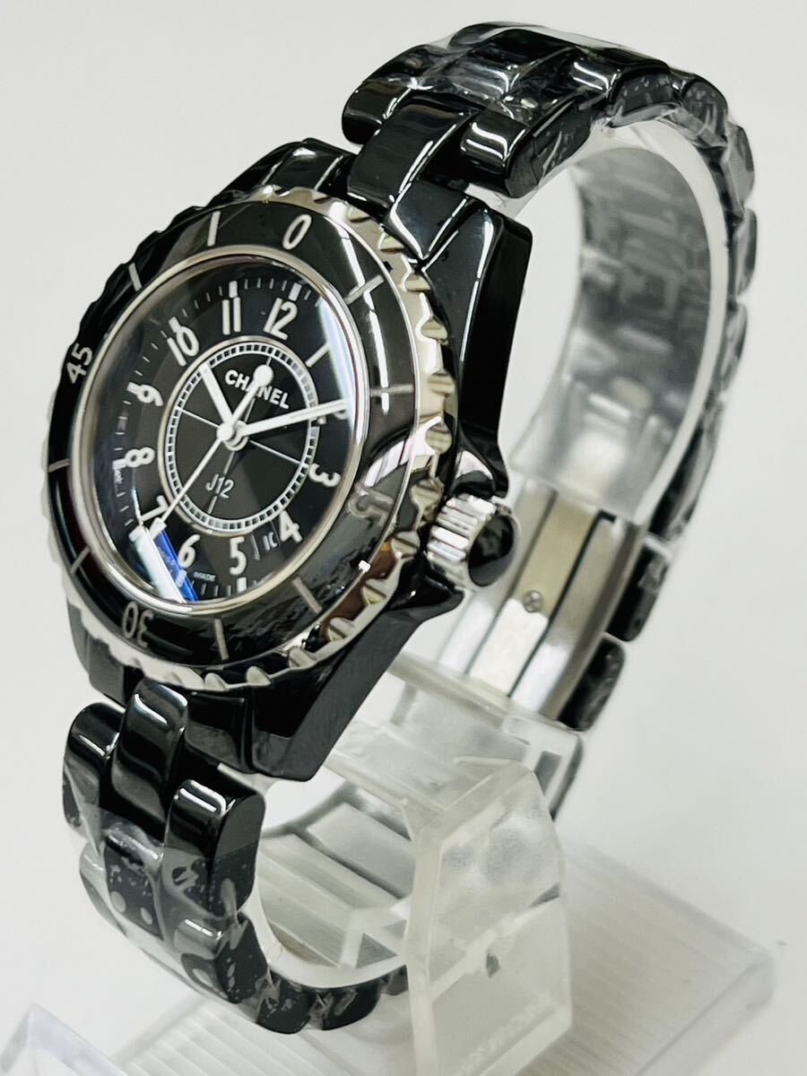 正規品】CHANEL シャネル J12 黒セラミック H0682 レディース 正規品】CHANEL シャネル J12 黒セラミック H0682 レディース