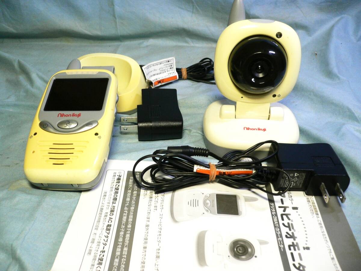 [ used / operation goods ] Japan childcare digital color Smart video monitor 2WAY temperature sen Gardevoir light ...