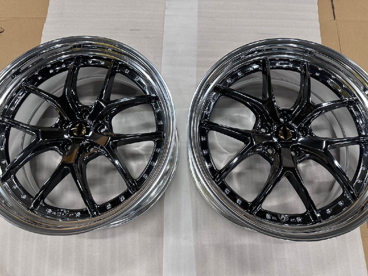 21インチ　 AIMGAIN エイムゲイン GTM 　2本セット！！　9.5J+35　5穴PCD114.3 　【美品中古・本数限定】　超特価品