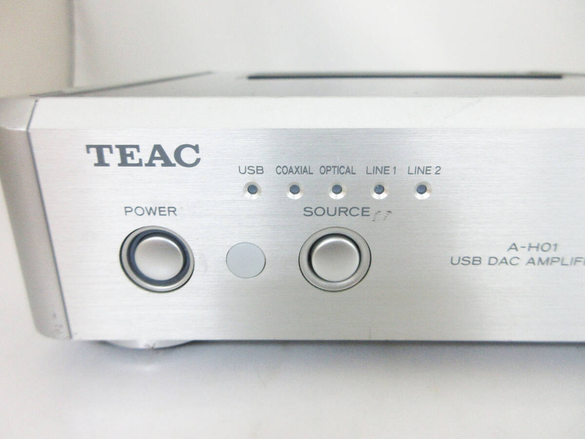 F9591【ステレオプリメインアンプ】TEAC A-H01S★ティアック USB D/A コンバーター内蔵 アンプ★オーディオ機器★動作確認済み★_画像2