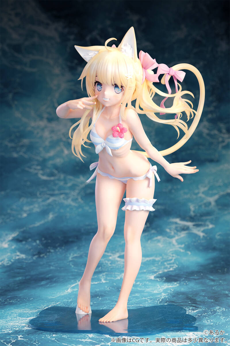店舗良い SH5739【フィギュア】ケモミミ学園 金髪ちゃん illustrated by あるか 1/7スケール★塗装済み 完成品 美少女フィギュア★未使用★ その他