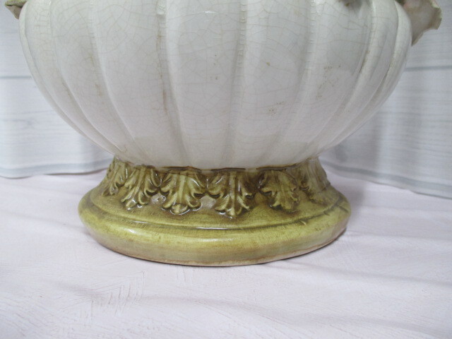 *Capodimonte* vase . bin . flower plant European style retro antique 