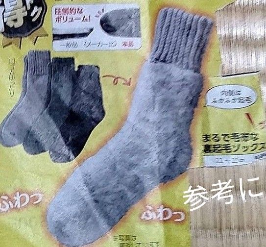 生協　靴下　レッグウォーマー　裏起毛　あったか　もこもこ　ソックス　22 23 24 25