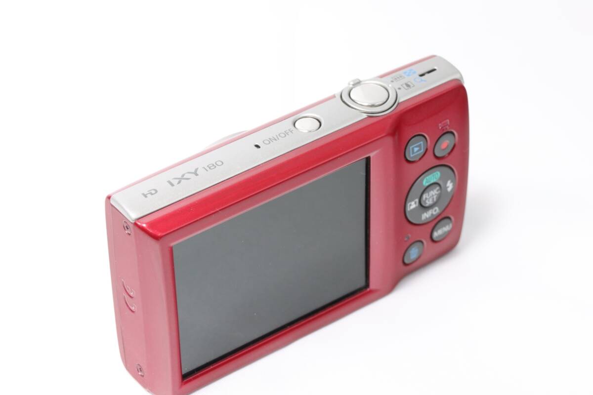 ★動作品 美品★ Canon IXY 180 レッド バッテリ チャージャ SDカード付の画像5