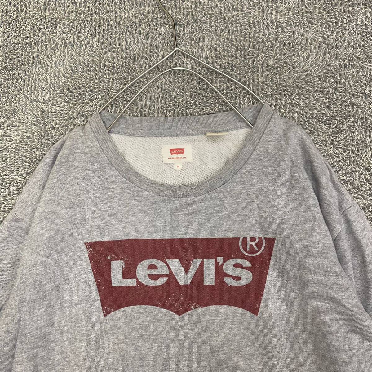 Levi's リーバイス スウェット トレーナー サイズM グレー 灰色 メンズ トップス 最落なし （P16）_画像3