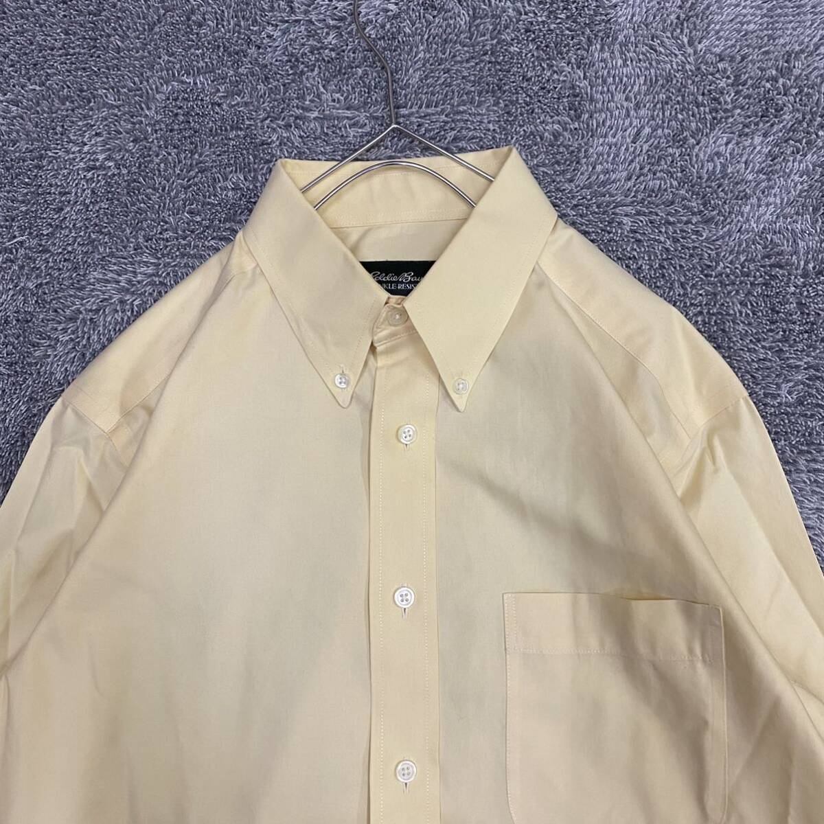 Eddie Bauer エディーバウアー 長袖シャツ ボタンダウンシャツ サイズS イエロー 黄色 メンズ トップス 最落なし （R17）の画像3