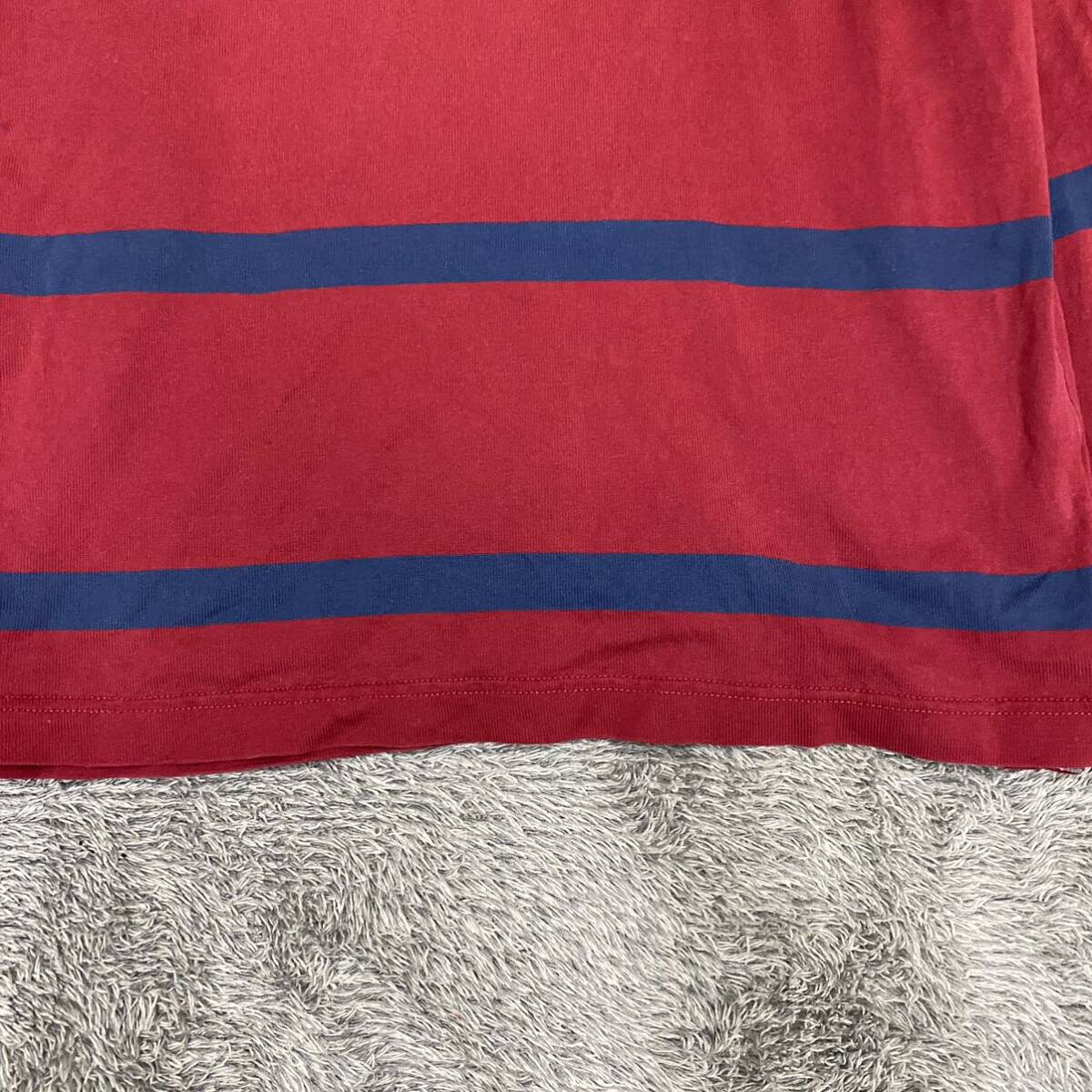 TOMMYHILFIGER トミーヒルフィガー 長袖ポロシャツ 長袖シャツ サイズXL レッド 赤 メンズ トップス 最落なし （X17）の画像4