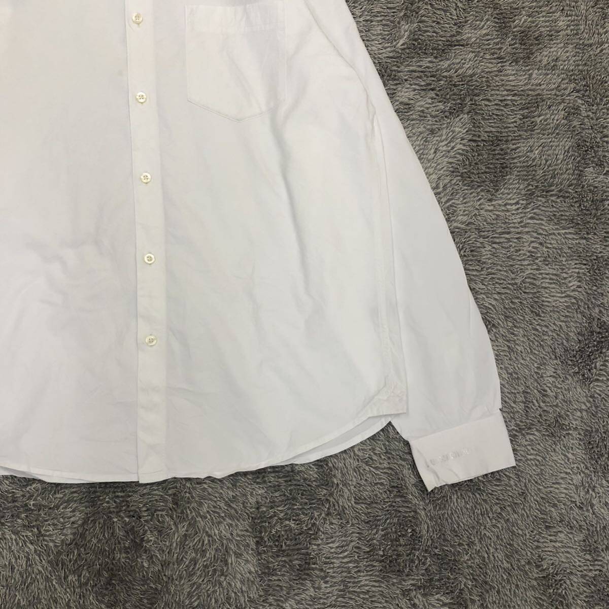 ARMANI EXCHANGE アルマーニエクスチェンジ ドレスシャツ 長袖シャツ サイズL ホワイト 白 コットン メンズ トップス 最落なし （C18）_画像5