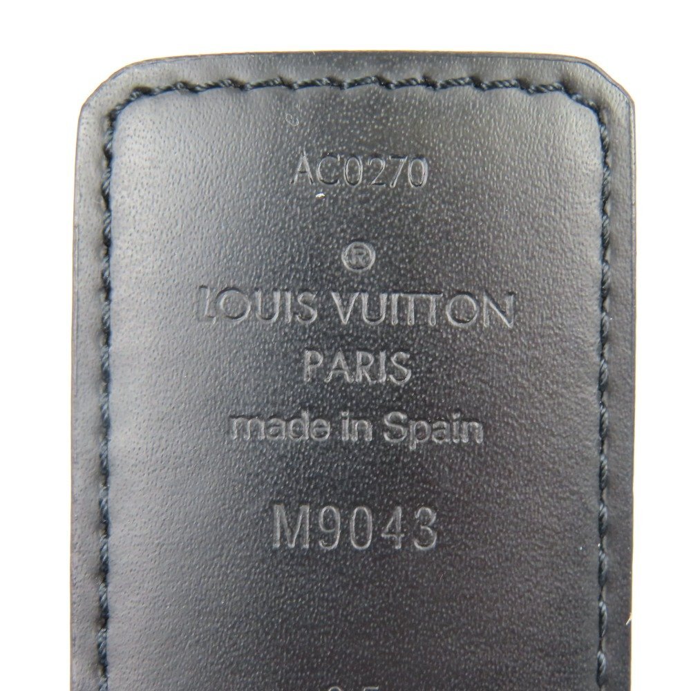 40348★1円スタート★LOUIS VUITTON ルイヴィトン 現行 LV イニシャル 40MM リバーシブル 85/34 モノグラムエクリプス M9043 ベルトの画像7