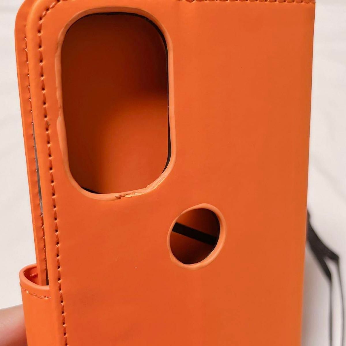 Moto G31 / G41ケース 手帳型 スマホケース オレンジ カエル アニマルケース カード収納 iphone
