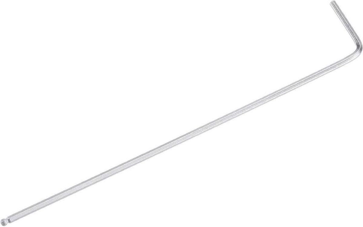 uxcell ボールエンド六角レンチ L字型ロングアーム ツール 1.5 mm シルバー 銀